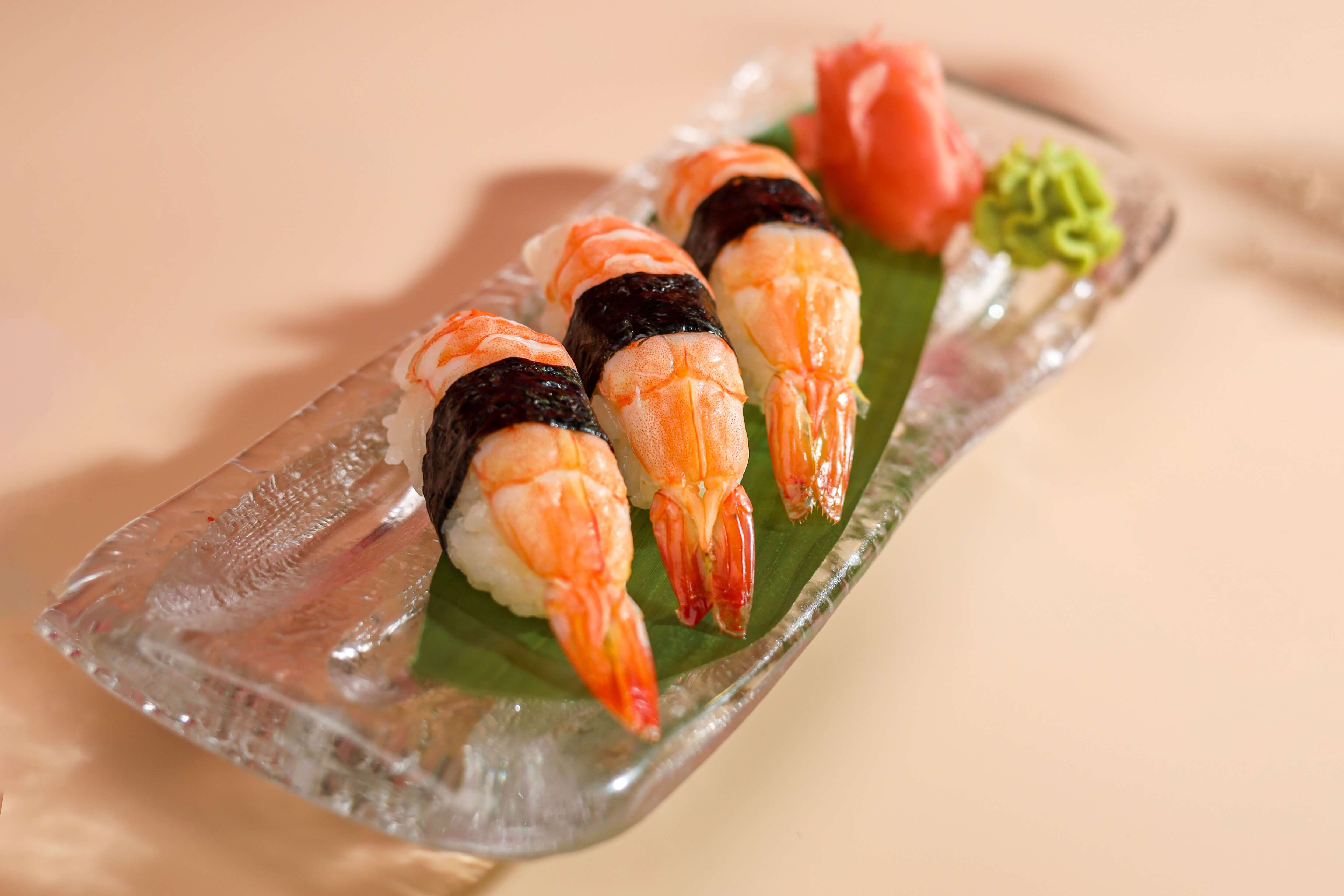 Ebi Shrimp Nigiri (3 Pieces)